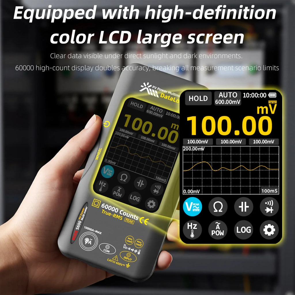 BSIDE S600A held in hand, large color LCD screen in use